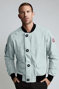Chamarras Canada Goose Hombre Mexico - Faber Chaqueta De Bombardero Verdes Claro AS4803615
